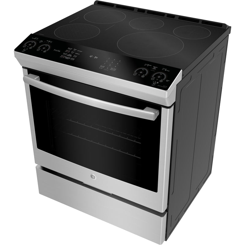 GE Profile 30-inch Slide-In Induction Range PCHS920SMSS IMAGE 3