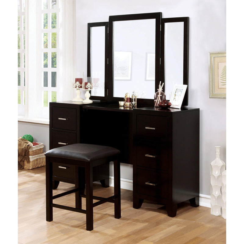 Furniture of America Enrico 6-Drawer Vanity Set CM7088V-PK IMAGE 2