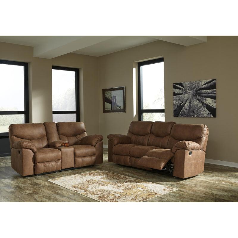 Signature Design by Ashley Boxberg Reclining Leather Look Loveseat 3380294 IMAGE 6