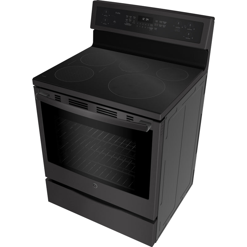 GE Profile 30-inch Freestanding Induction Range with True Convection PCHB920BMTS IMAGE 3