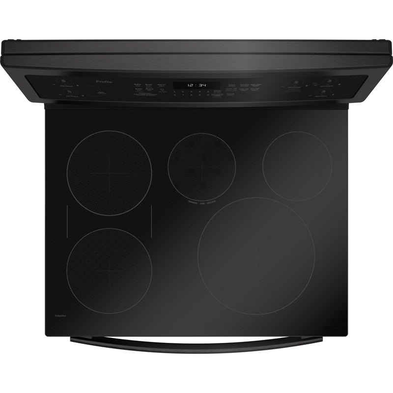 GE Profile 30-inch Freestanding Induction Range with True Convection PCHB920BMTS IMAGE 4