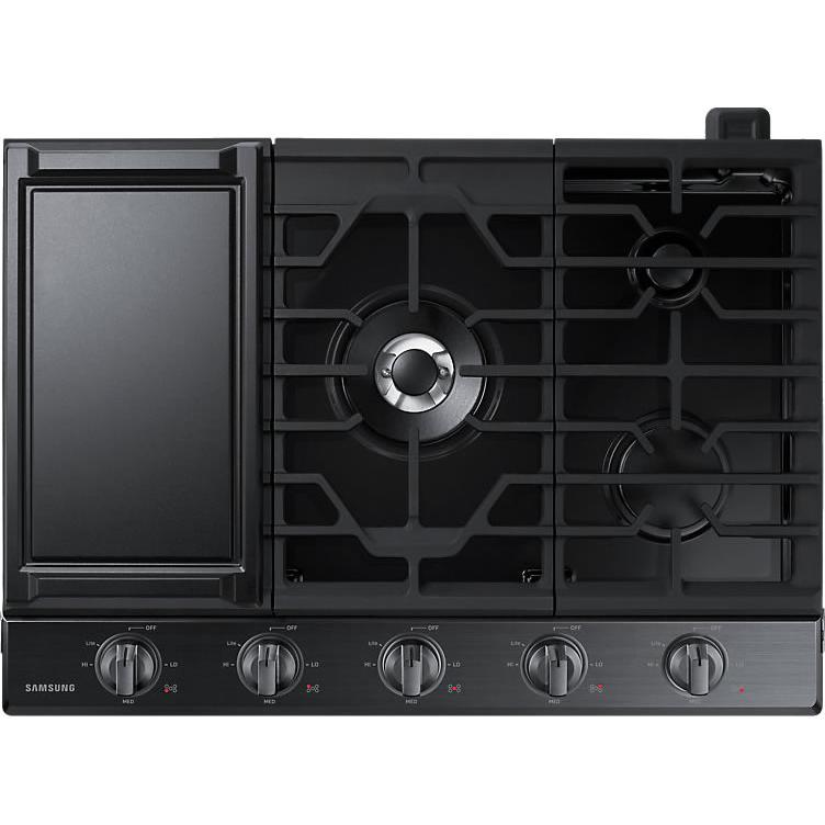 Samsung 30-inch, Built-in Gas Cooktop with Wi-Fi Connectivity NA30N6555TG/AA IMAGE 3