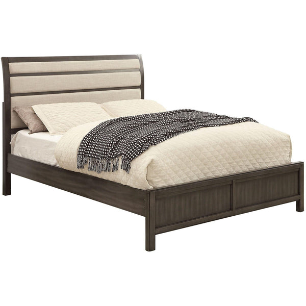 Furniture of America Berenice California King Upholstered Platform Bed CM7580GY-CK-BED IMAGE 1