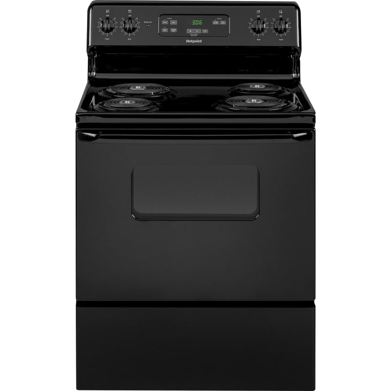 Hotpoint 30-inch Freestanding Electric Range RBS360DMBB IMAGE 1