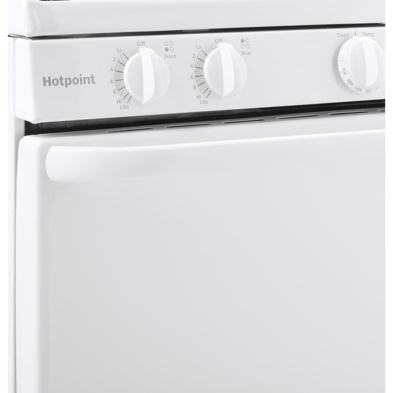 Hotpoint 30-inch Freestanding Gas Range RGBS100DMWW IMAGE 7