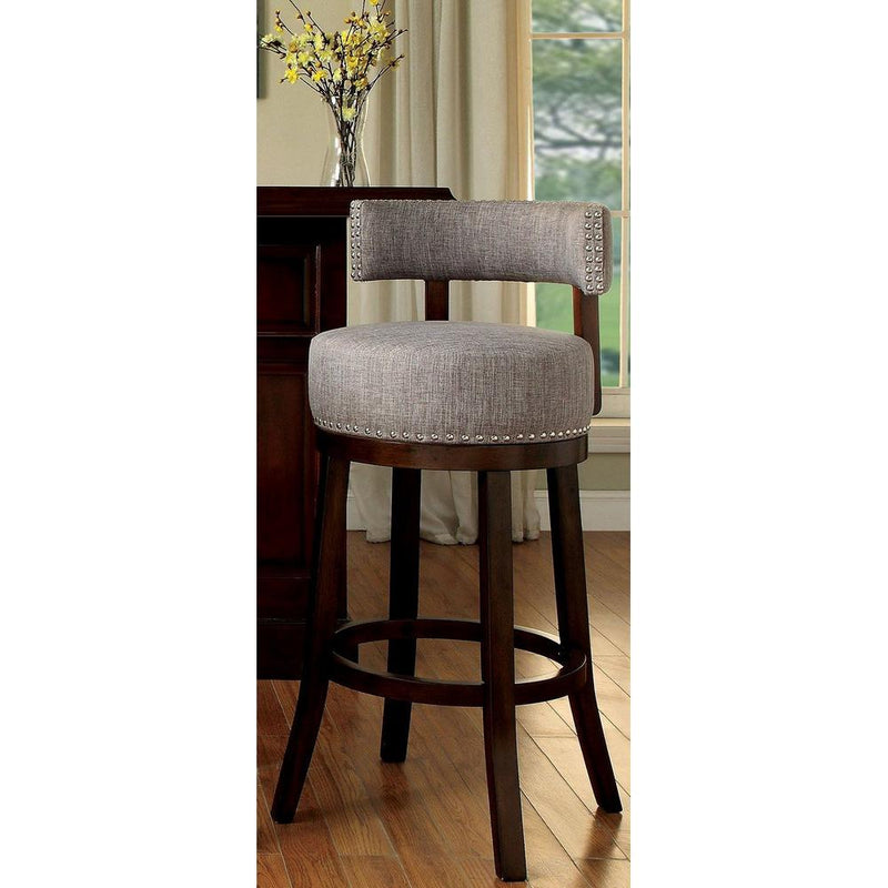Furniture of America Linsey Pub Height Stool CM-BR6252LG-24-2PK IMAGE 1