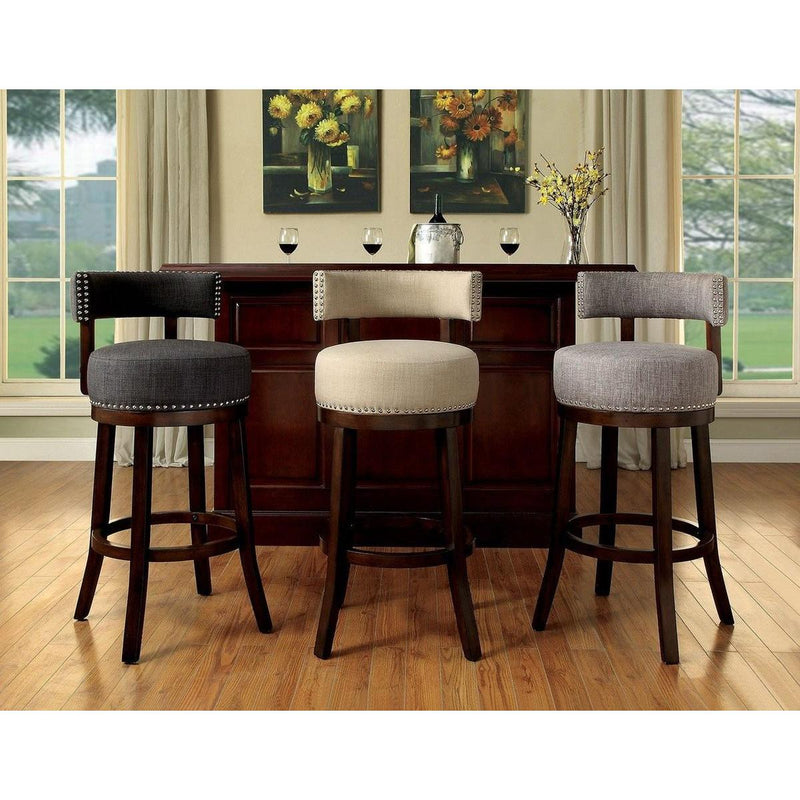Furniture of America Linsey Pub Height Stool CM-BR6252LG-24-2PK IMAGE 4