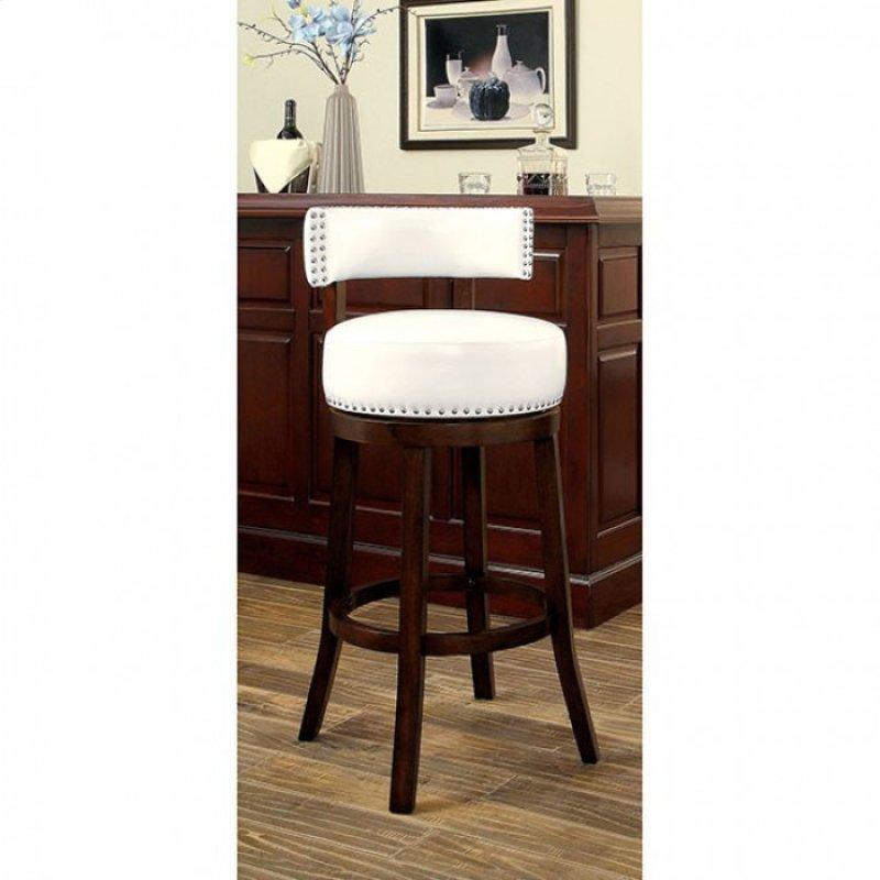 Furniture of America Shirley Pub Height Stool CM-BR6251WH-24-2PK IMAGE 1