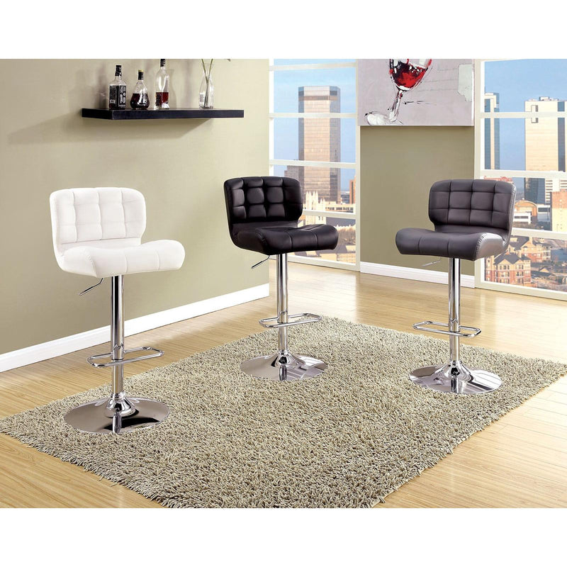 Furniture of America Kori Adjustable Height Stool CM-BR6152WH IMAGE 3