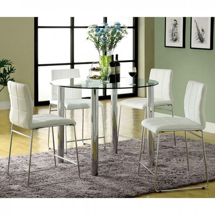 Furniture of America Kona II Counter Height Dining Chair CM8320WH-PC-2PK IMAGE 2