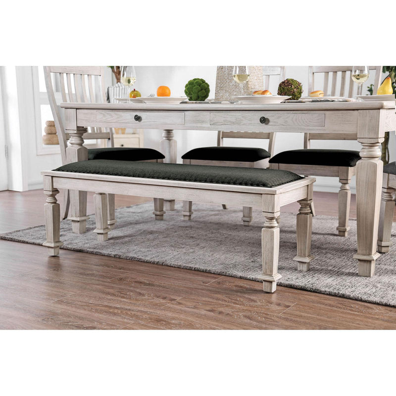 Furniture of America Georgia Dining Bench CM3089BN IMAGE 3