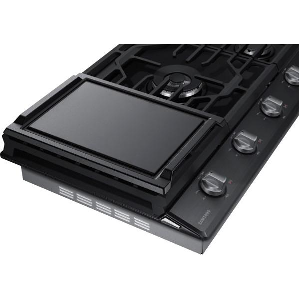 Samsung 36-inch Built-in Gas Cooktop with Wi-Fi Connectivity NA36N6555TG/AA IMAGE 3