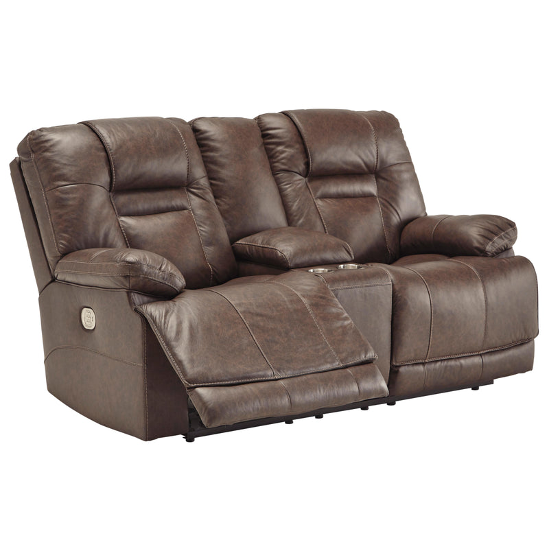 Signature Design by Ashley Wurstrow Power Reclining Leather Match Loveseat U5460318 IMAGE 2