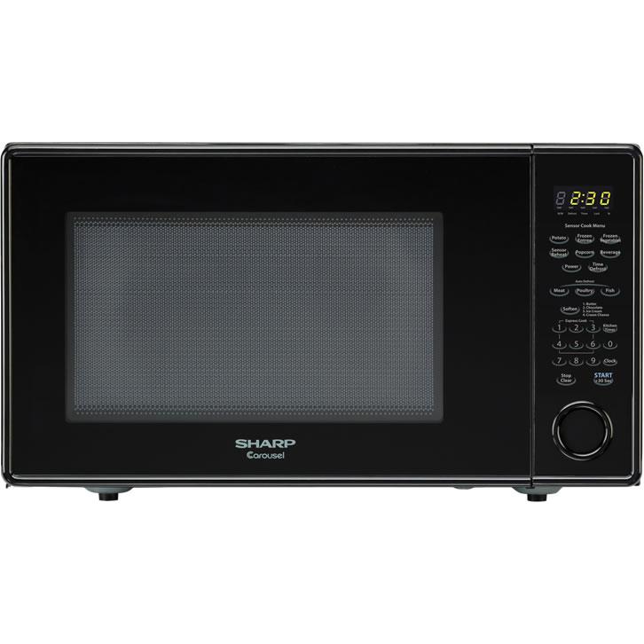 Sharp 21.3-inch, 1.4 cu.ft. Countertop Microwave Oven with Auto Defrost SMC1441CB IMAGE 1