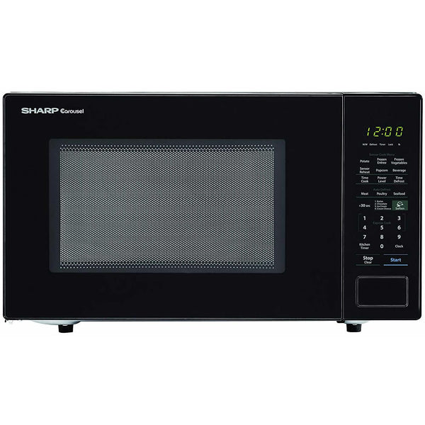 Sharp 21.3-inch, 1.4 cu.ft. Countertop Microwave Oven with Auto Defrost ZSMC1441CB IMAGE 1