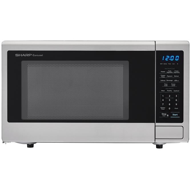 Sharp 20.3-inch, 1.1 cu.ft. Countertop Microwave Oven with Auto Defrost SMC1132CS IMAGE 1