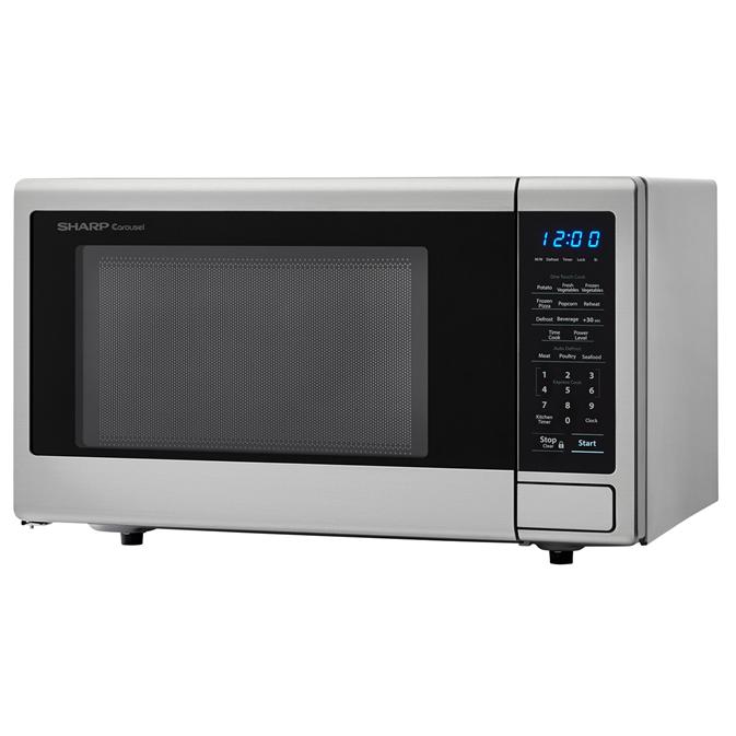 Sharp 20.3-inch, 1.1 cu.ft. Countertop Microwave Oven with Auto Defrost SMC1132CS IMAGE 2