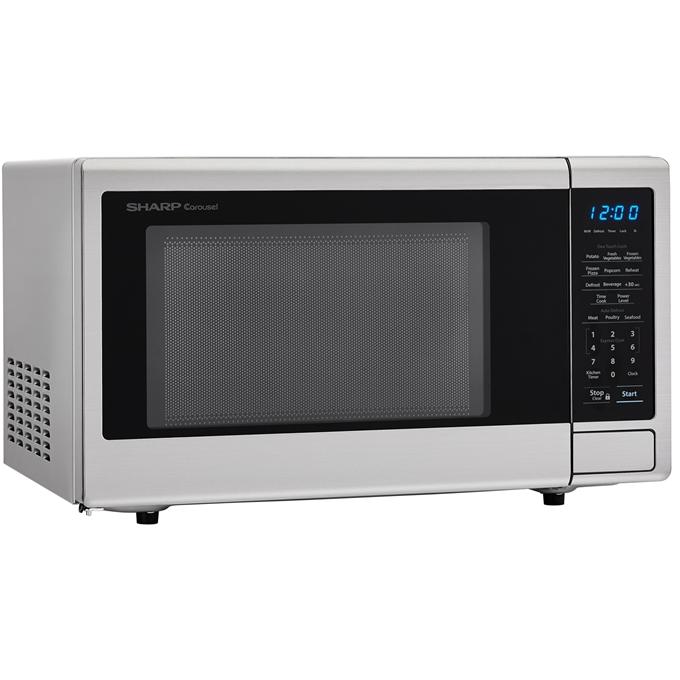 Sharp 20.3-inch, 1.1 cu.ft. Countertop Microwave Oven with Auto Defrost SMC1132CS IMAGE 3