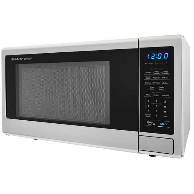 Sharp 20.3-inch, 1.1 cu.ft. Countertop Microwave Oven with Auto Defrost SMC1132CS IMAGE 4