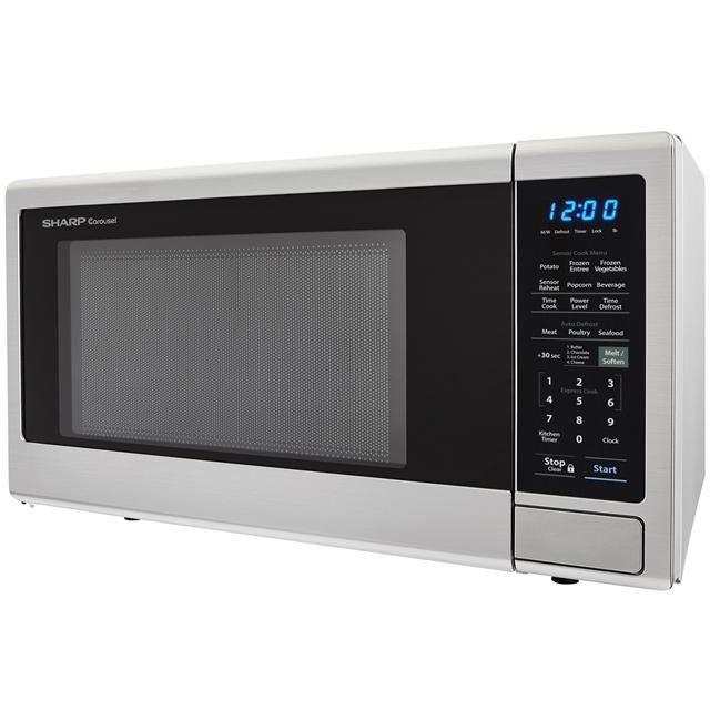 Sharp 21.3-inch, 1.4 cu.ft. Countertop Microwave Oven with Auto Defrost SMC1442CS IMAGE 4