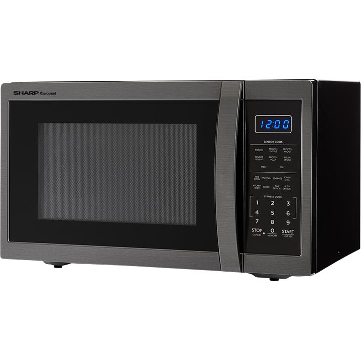 Sharp 20.4-inch, 1.4 cu.ft. Countertop Microwave Oven with Auto Defrost SMC1452CH IMAGE 2