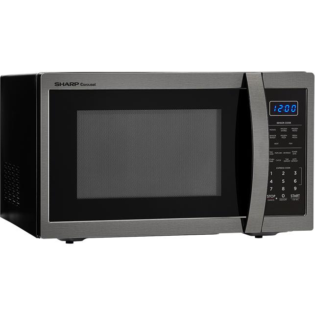 Sharp 20.4-inch, 1.4 cu.ft. Countertop Microwave Oven with Auto Defrost SMC1452CH IMAGE 3