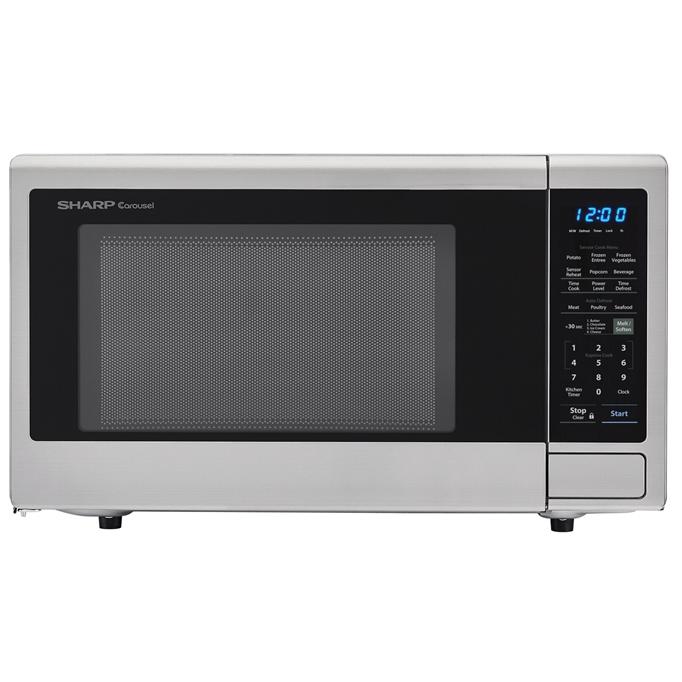 Sharp 23.2-inch, 1.8 cu.ft. Countertop Microwave Oven with Auto Defrost ZSMC1842CS IMAGE 1