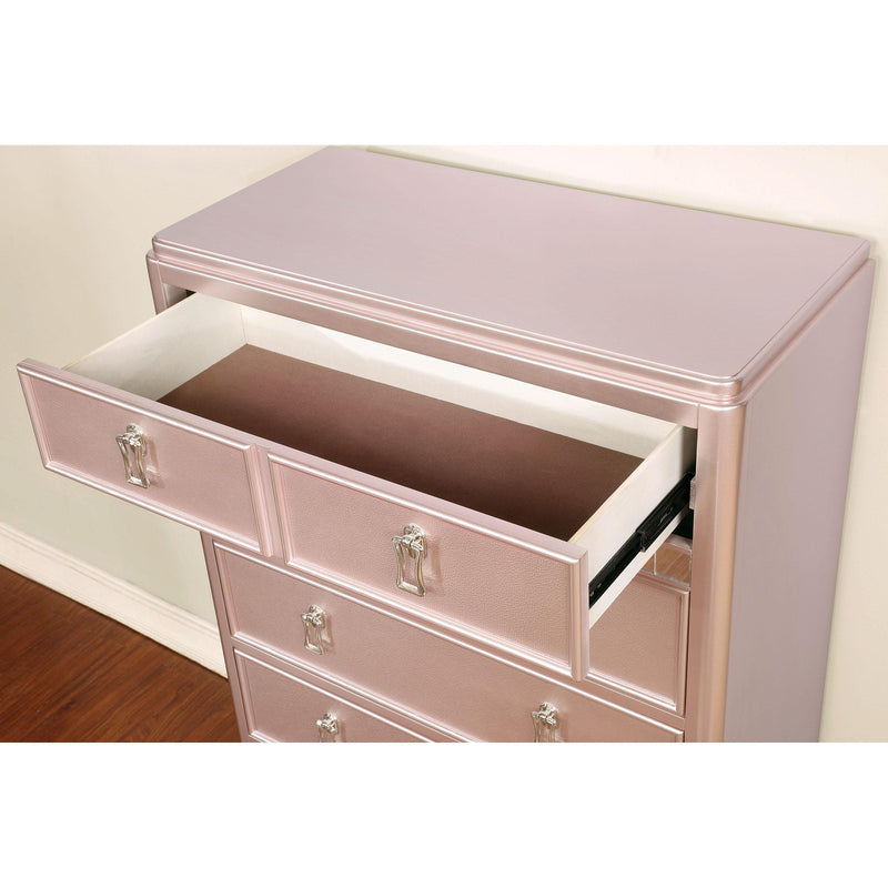 Furniture of America Avior 5-Drawer Chest CM7170RG-C IMAGE 2