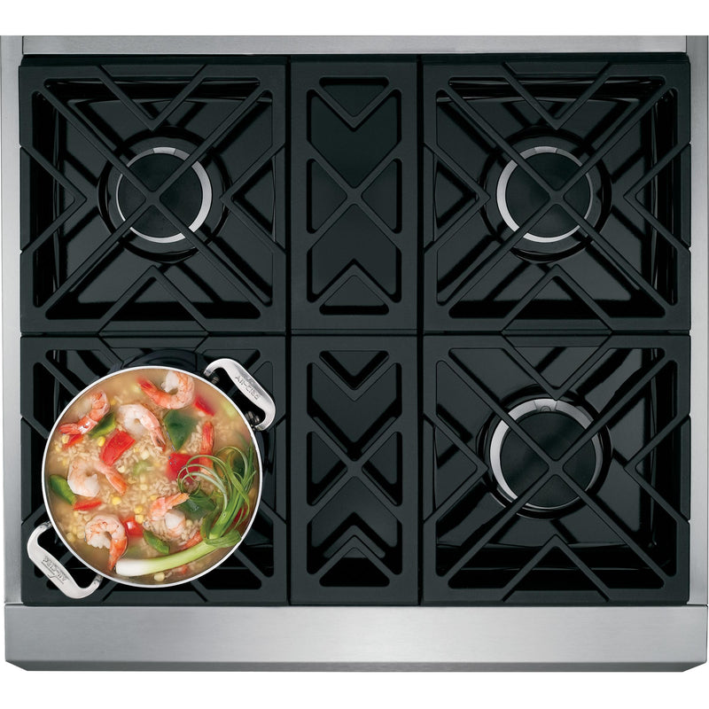 Monogram 30-inch Freestanding Dual-Fuel Range with Professional Oven System ZDP304NPSS IMAGE 2