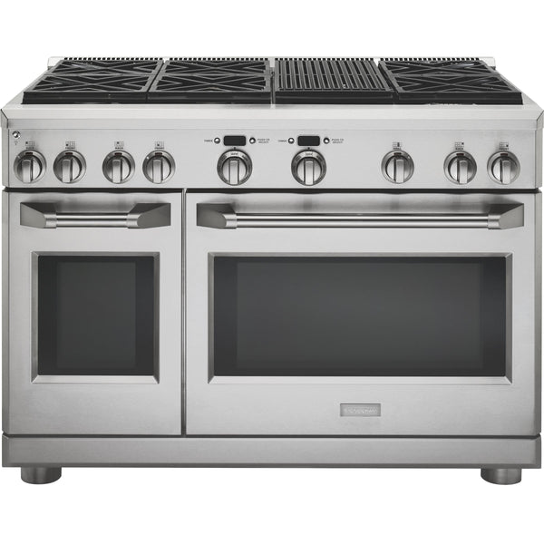 Monogram 48-inch Freestanding Dual-Fuel Range ZDP486NRPSS IMAGE 1