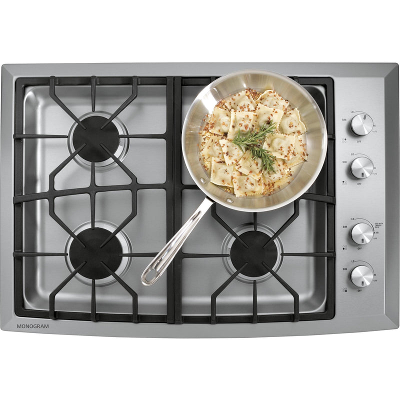 Monogram 30-inch Built-In Gas Cooktop ZGU384NSMSS IMAGE 2