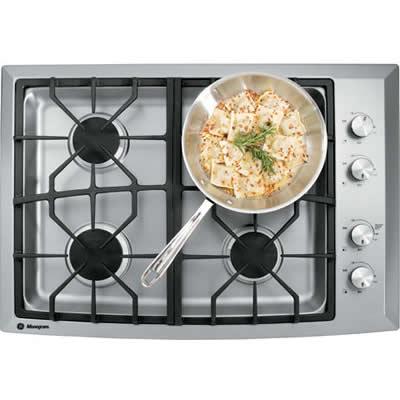 Monogram 30-inch Built-In Gas Cooktop ZGU384LSMSS IMAGE 2