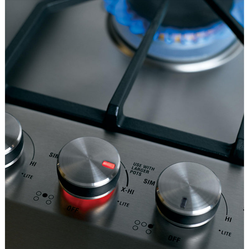 Monogram 36-inch Built-In Gas Cooktop ZGU385NSMSS IMAGE 2