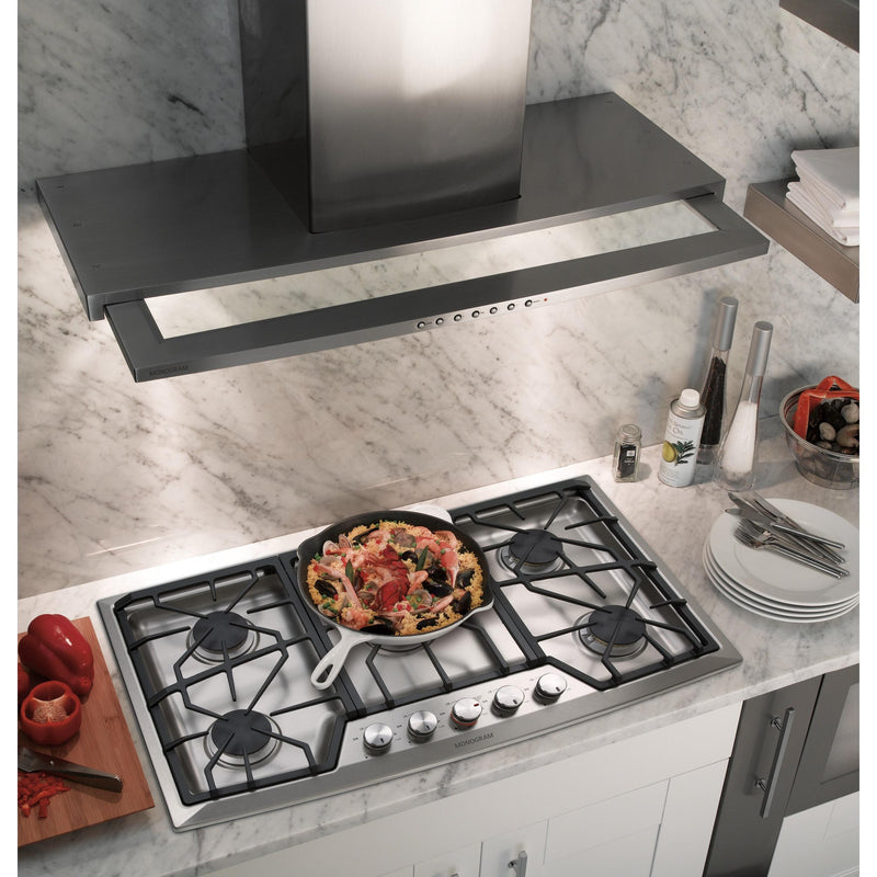 Monogram 36-inch Built-In Gas Cooktop ZGU385NSMSS IMAGE 3