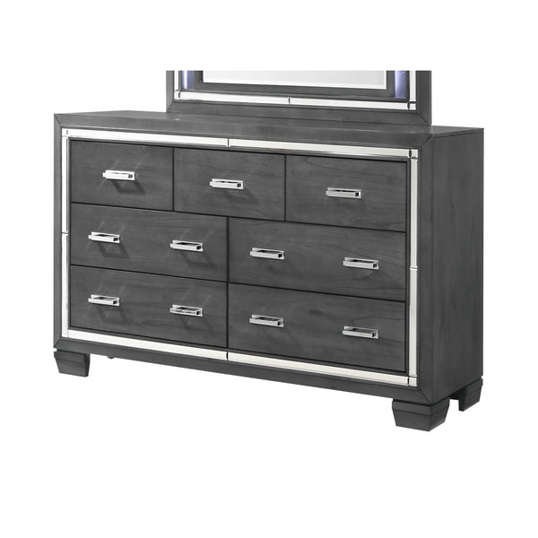 Elements International Titanium 7-Drawer Dresser TT100DR IMAGE 1