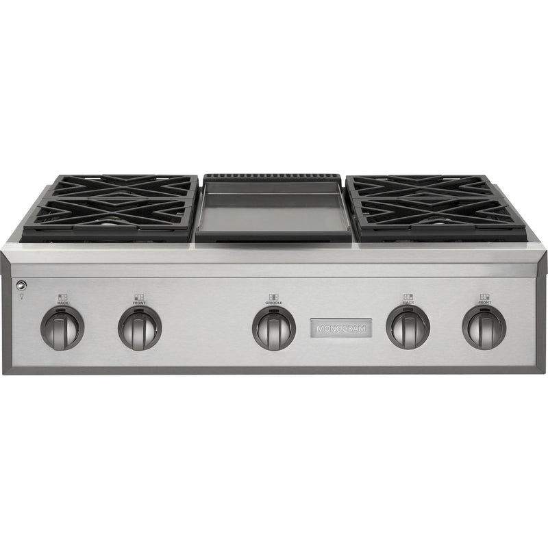 Monogram 36-inch Gas Rangetop ZGU364NDPSS IMAGE 1