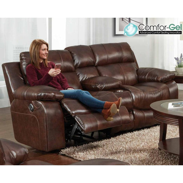 Catnapper Positano Power Reclining Leather Match Loveseat 64999 1268-09/3068-09 IMAGE 1