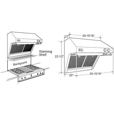 Monogram 30-inch Wall Mount Range Hood ZV30RSFSS IMAGE 3