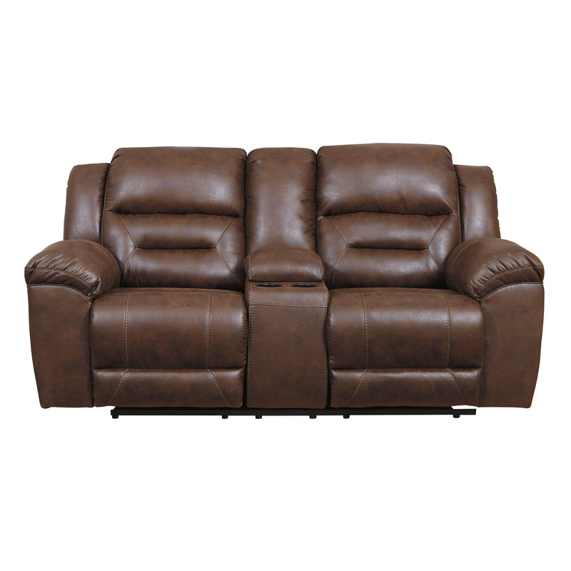 Signature Design by Ashley Stoneland Power Reclining Leather Look Loveseat 3990496 IMAGE 1