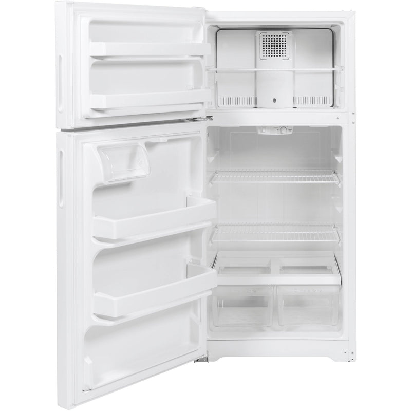 Hotpoint 28-inch, 15.6 cu.ft. Freestanding Top Freezer Refrigerator HPS16BTNLWW IMAGE 3