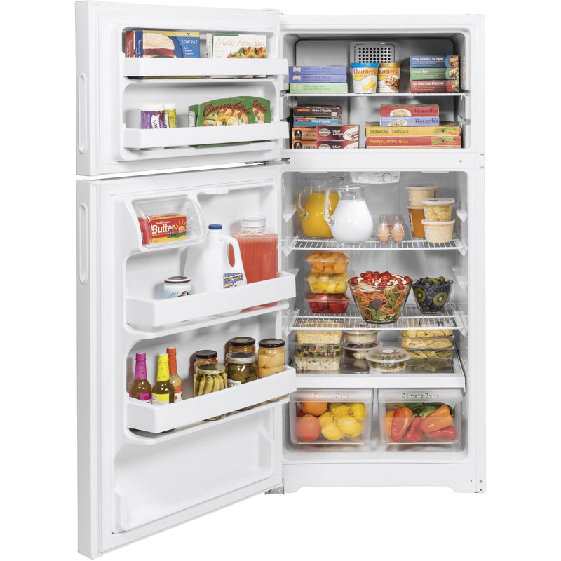 Hotpoint 28-inch, 15.6 cu.ft. Freestanding Top Freezer Refrigerator HPS16BTNLWW IMAGE 4