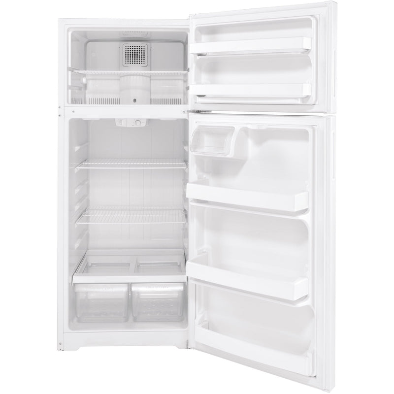 Hotpoint 28-inch, 17.5 cu.ft. Freestanding Top Freezer Refrigerator HPS18BTNRWW IMAGE 3