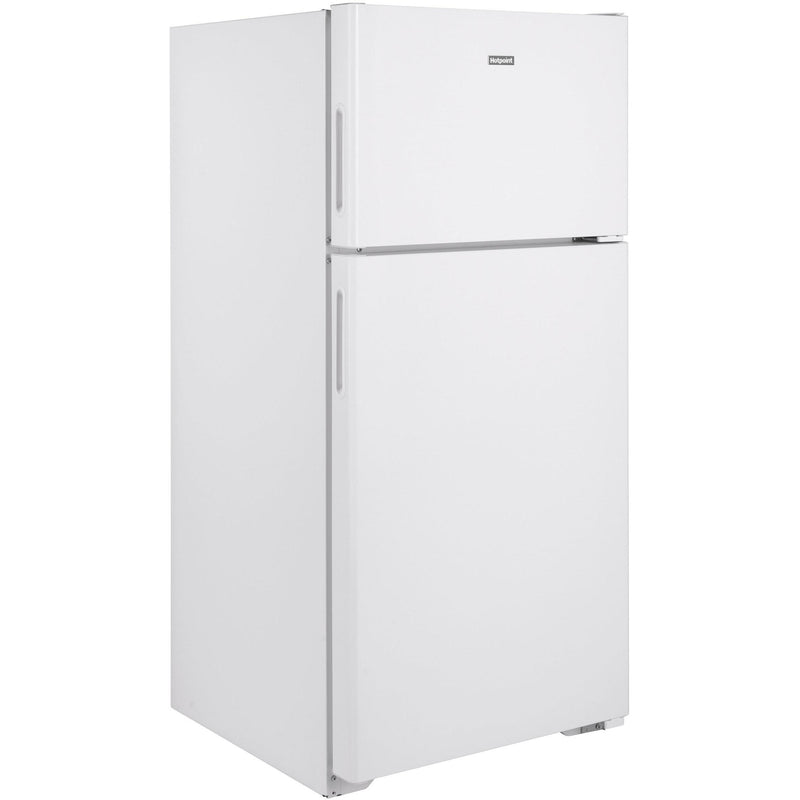 Hotpoint 28-inch, 15.6 cu.ft. Freestanding Top Freezer Refrigerator HPE16BTNRWW IMAGE 2