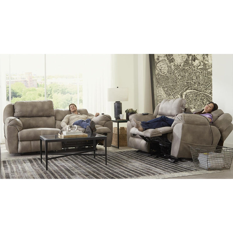 Catnapper Flynn Power Reclining Leather Look Loveseat 762452-6 1455-19/1456-19 IMAGE 3