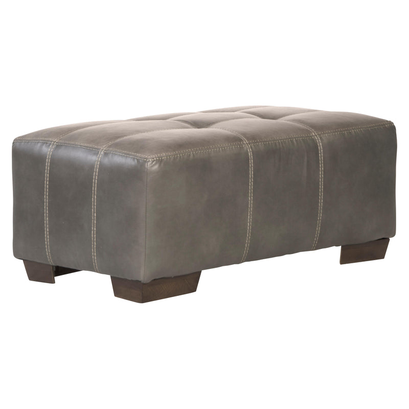 Jackson Furniture Drummond Fabric/Leather Look Ottoman 429610 1152-18/1300-28 IMAGE 1