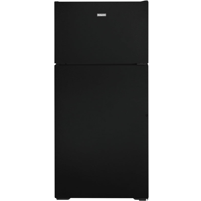 Hotpoint 28-inch, 15.6 cu.ft. Freestanding Top Freezer Refrigerator HPS16BTNRBB IMAGE 1