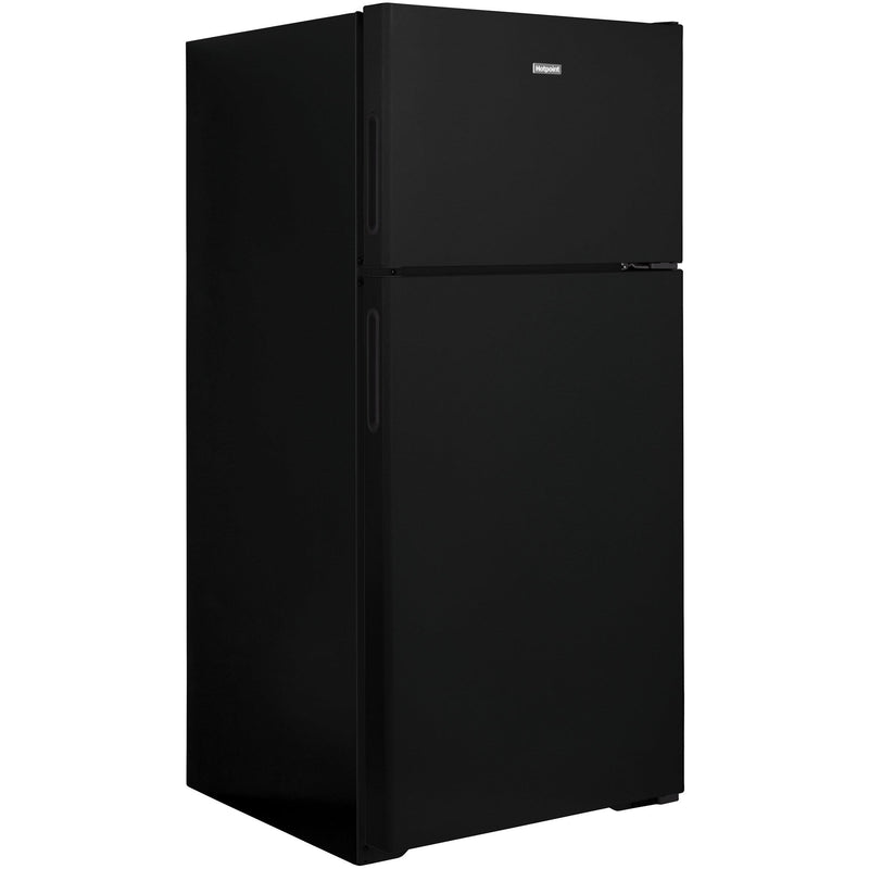 Hotpoint 28-inch, 15.6 cu.ft. Freestanding Top Freezer Refrigerator HPS16BTNRBB IMAGE 2