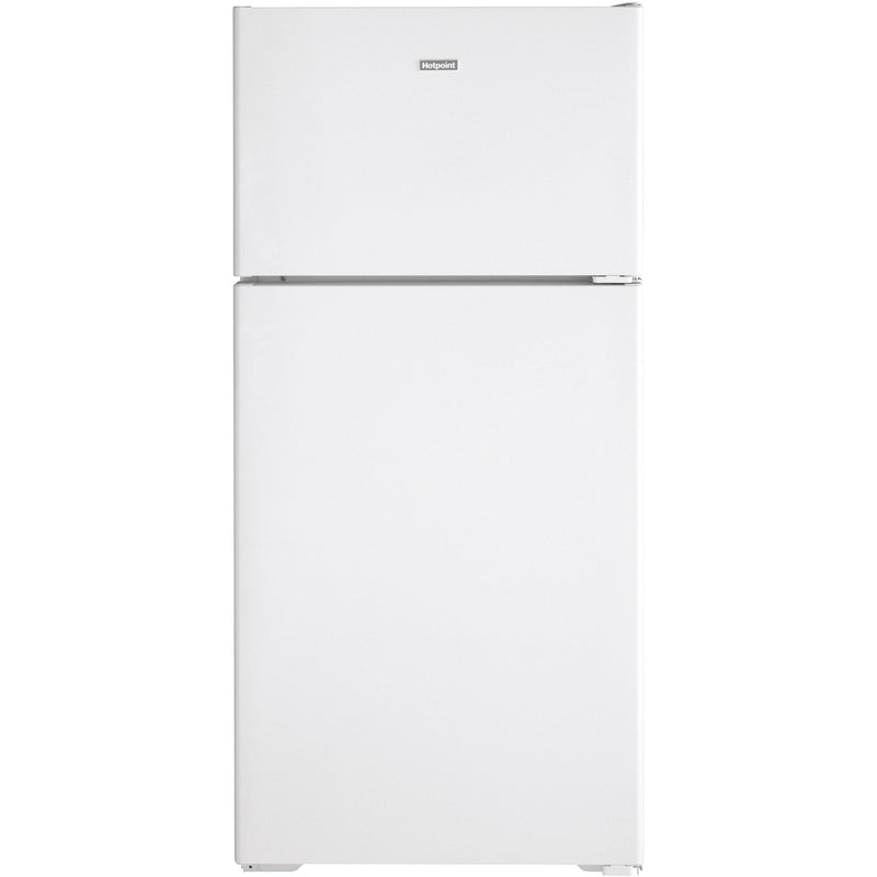 Hotpoint 28-inch, 15.6 cu.ft. Freestanding Top Freezer Refrigerator HPS16BTNRWW IMAGE 1