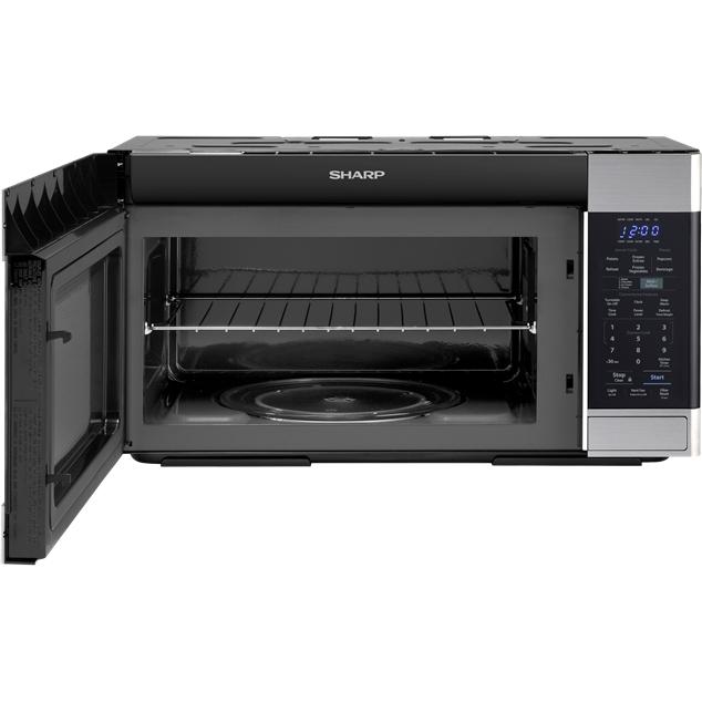 Sharp 30-inch, 1.6 cu.ft. Over-the-range Microwave Oven with LED Lighting SMO1652DS IMAGE 4