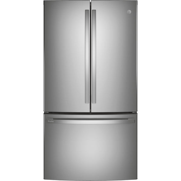 GE Profile 36-inch, 23.1 cu. ft. Counter-Depth French 3-Door Refrigerator with Interior Ice Maker PWE23KYNFS IMAGE 1